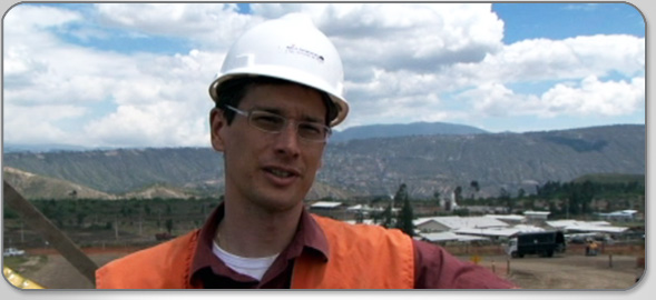 Meet Mark Boone, P.Eng., Civil Engineer, as he supervises construction of the Quito Airport in Ecuador.